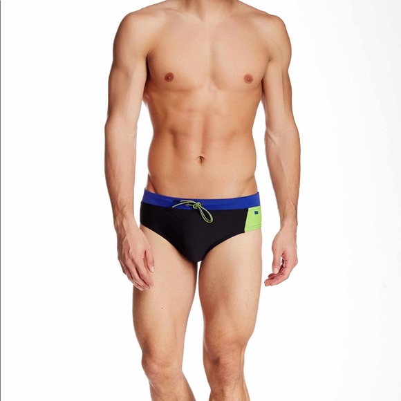 Colorblock swim brief